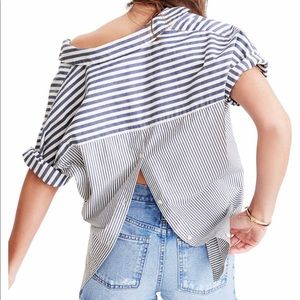 Madewell stripe courier shirt
